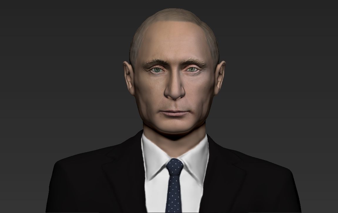 Vladimir Putin ready for full color 3D printing 3D print model_23