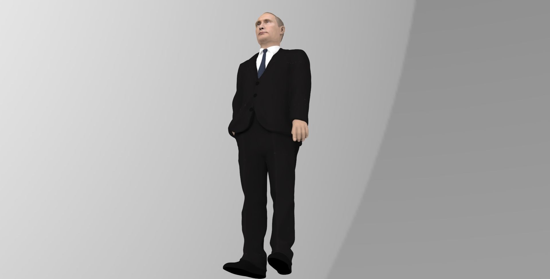 Vladimir Putin ready for full color 3D printing 3D print model_21
