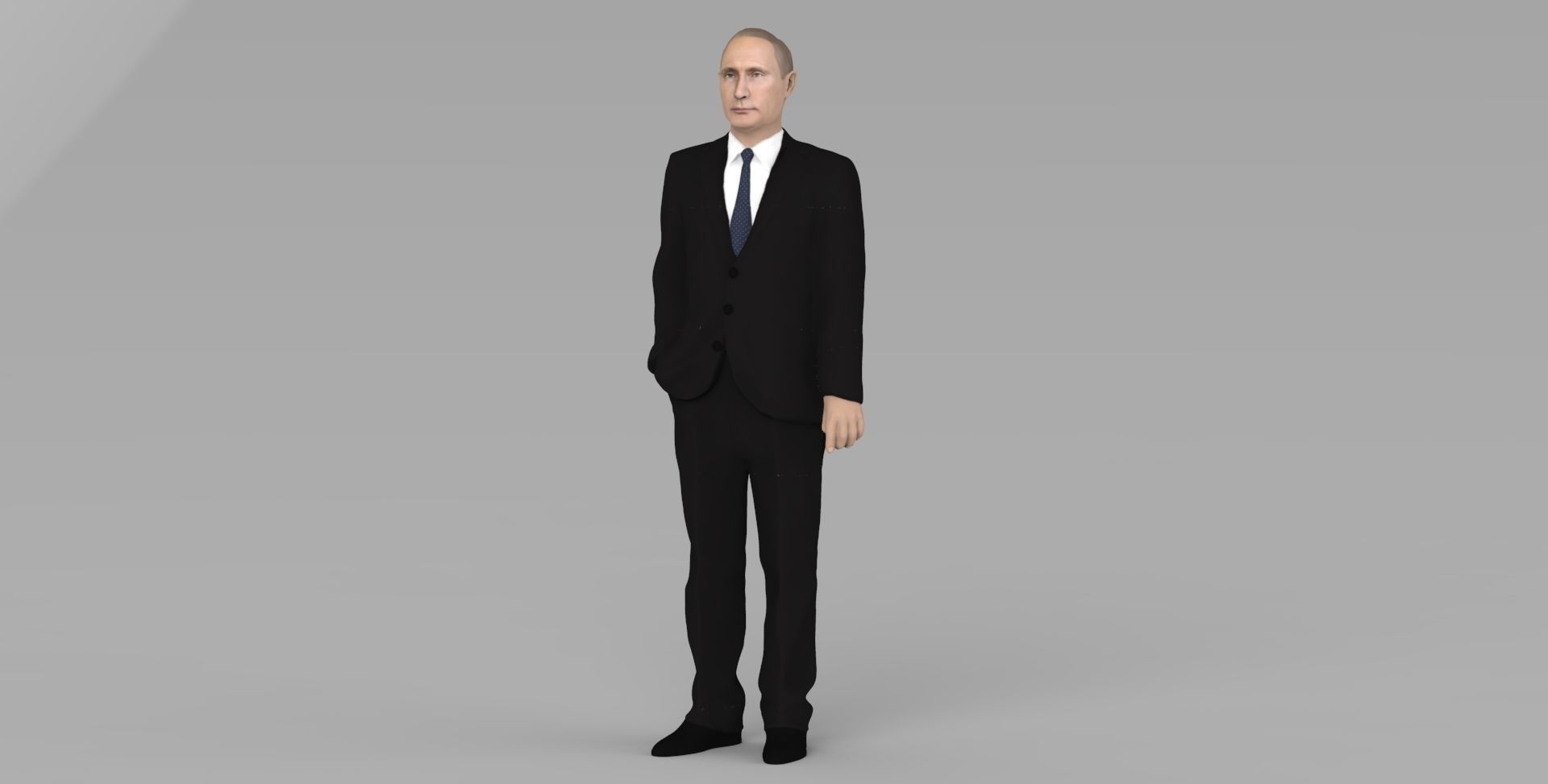 Vladimir Putin ready for full color 3D printing 3D print model_12