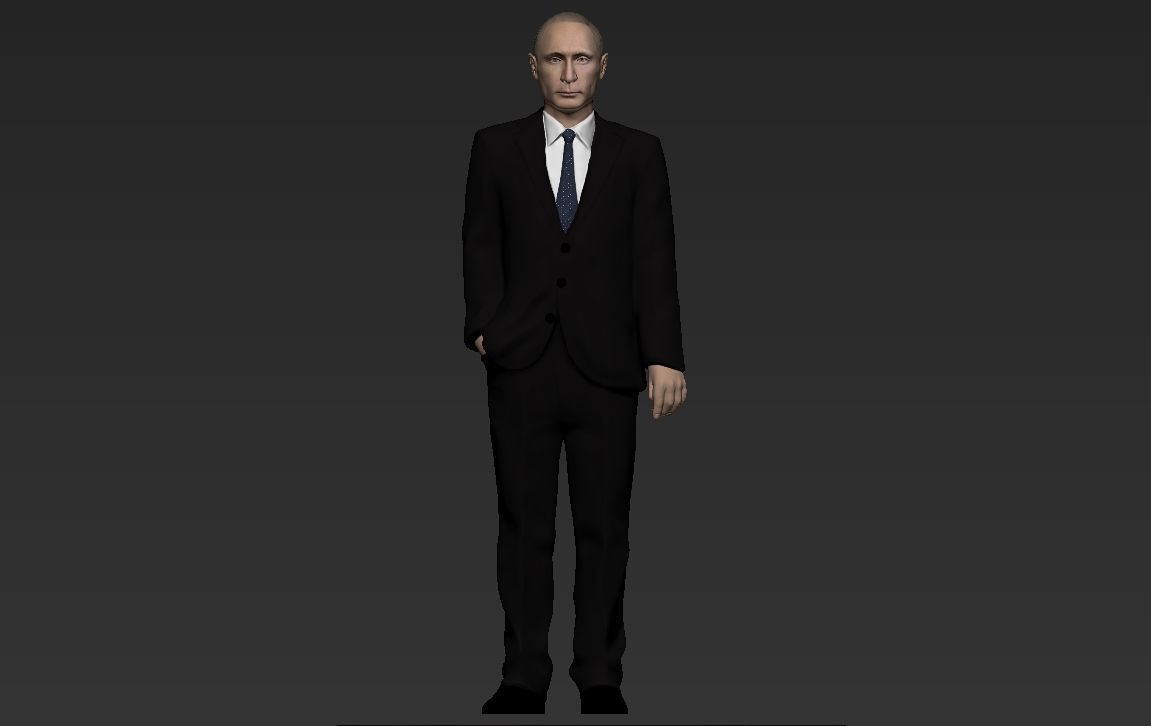 Vladimir Putin ready for full color 3D printing 3D print model_25