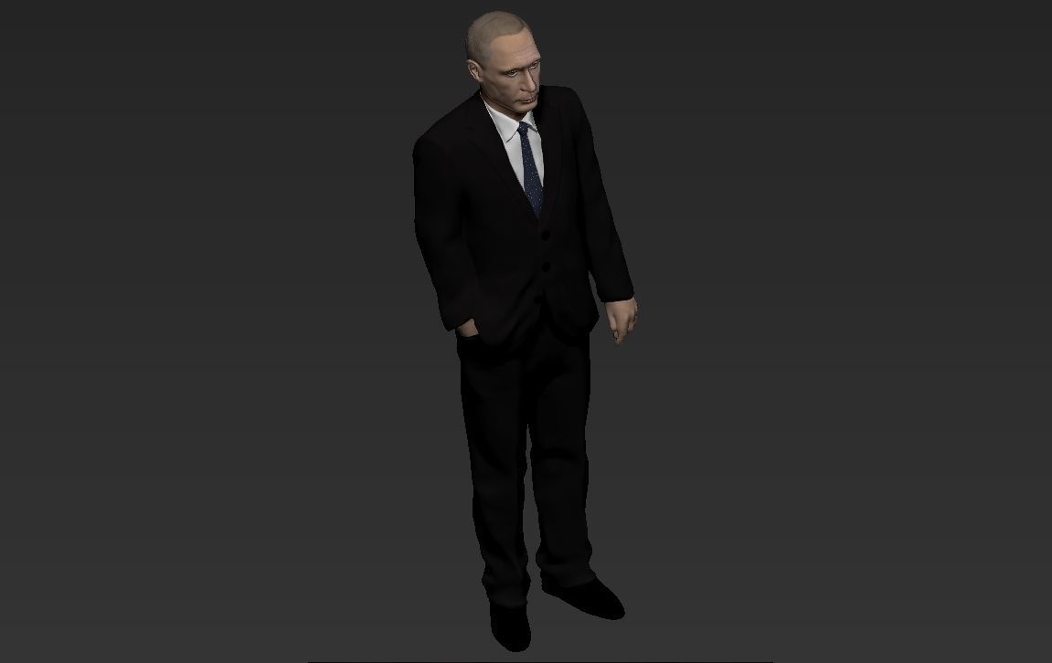 Vladimir Putin ready for full color 3D printing 3D print model_35