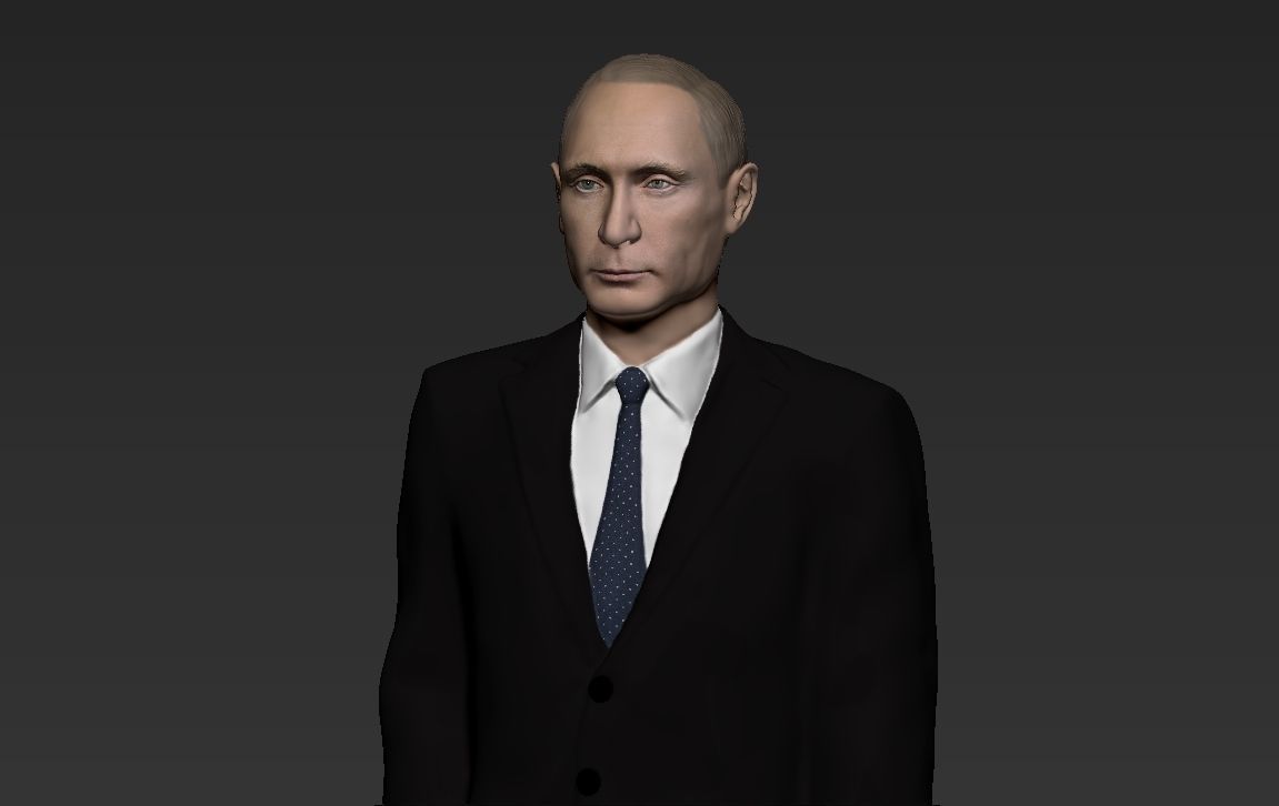 Vladimir Putin ready for full color 3D printing 3D print model_24