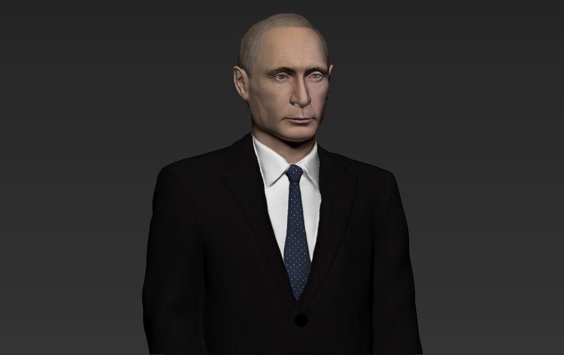 Vladimir Putin ready for full color 3D printing 3D print model_28