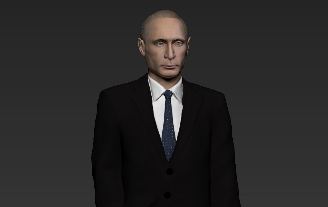 Vladimir Putin ready for full color 3D printing 3D print model_22