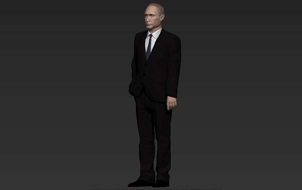 Vladimir Putin ready for full color 3D printing 3D print model_29
