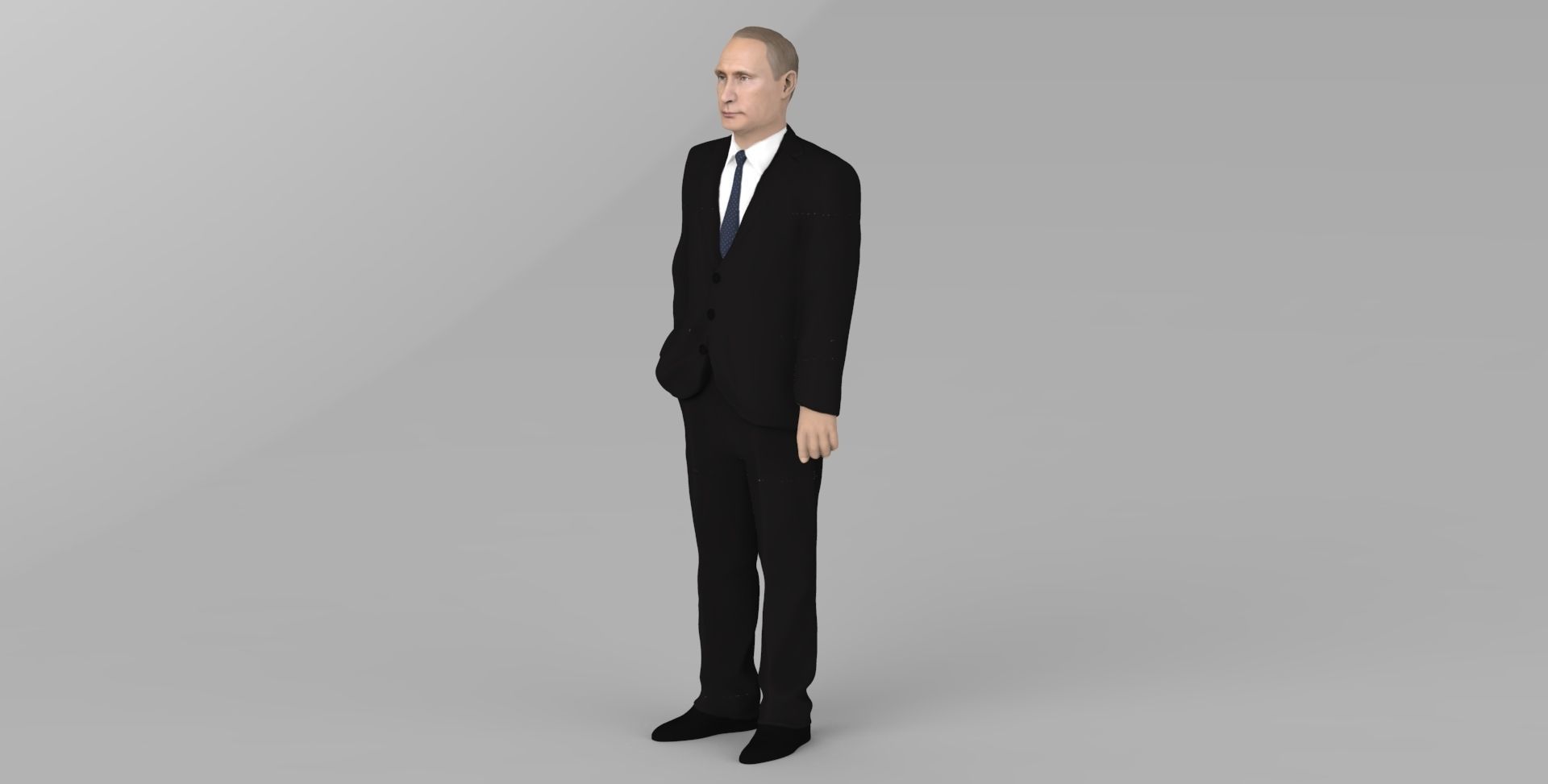 Vladimir Putin ready for full color 3D printing 3D print model_11
