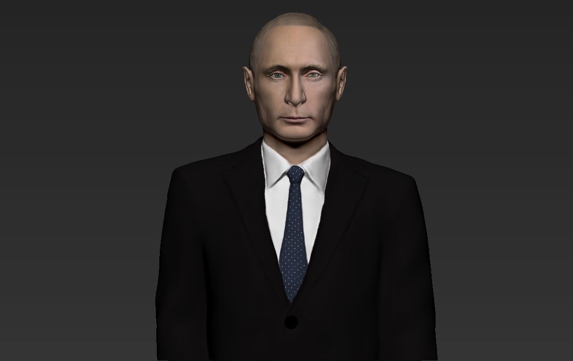 Vladimir Putin ready for full color 3D printing 3D print model_26