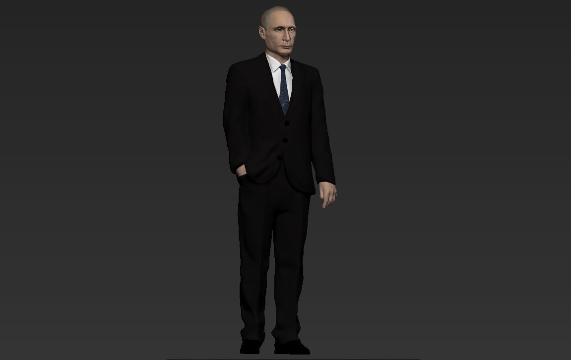 Vladimir Putin ready for full color 3D printing 3D print model_27