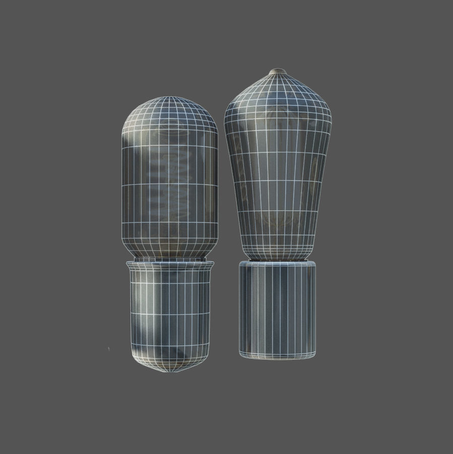 LAMPS SET two light bulbs 3D model_7