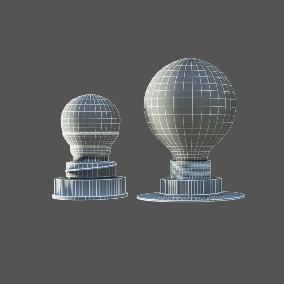 LAMPS SET two light bulbs 3D model_6