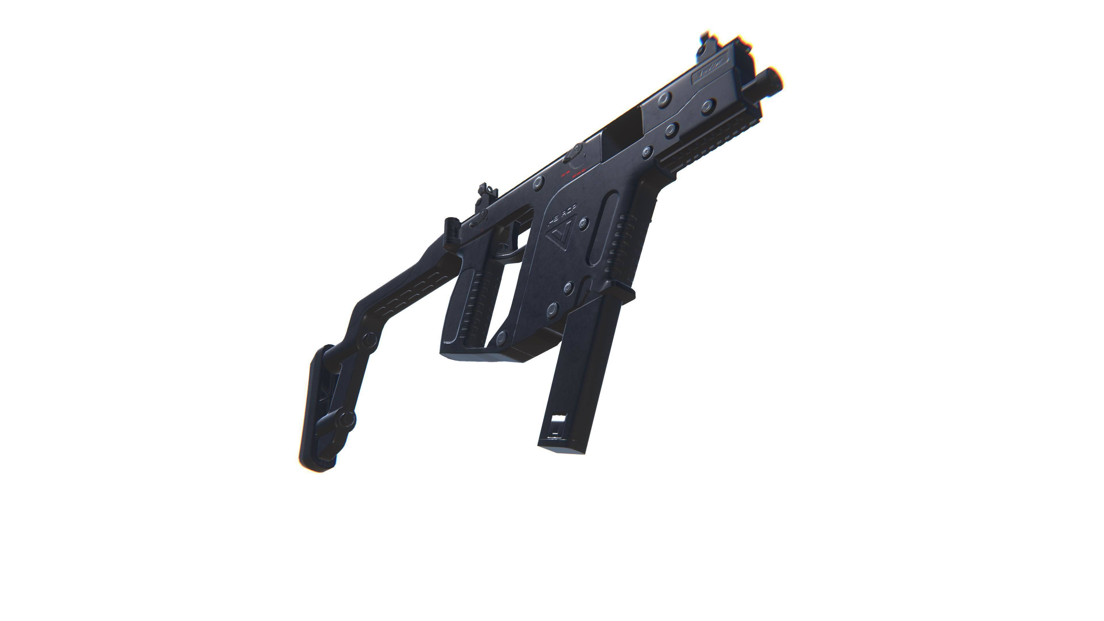 SMG Kriss Vector Low-poly 3D model_10