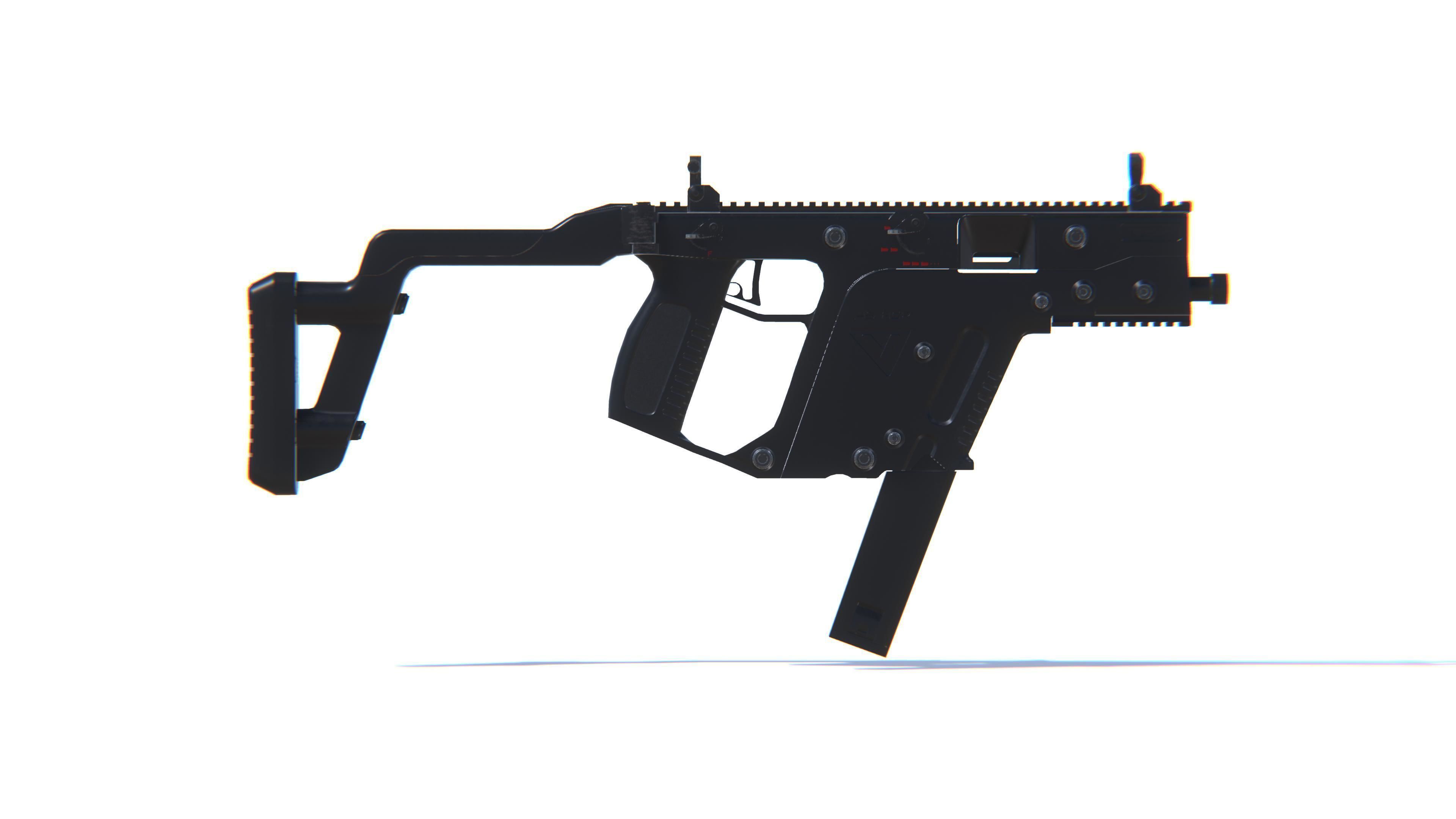 SMG Kriss Vector Low-poly 3D model_19