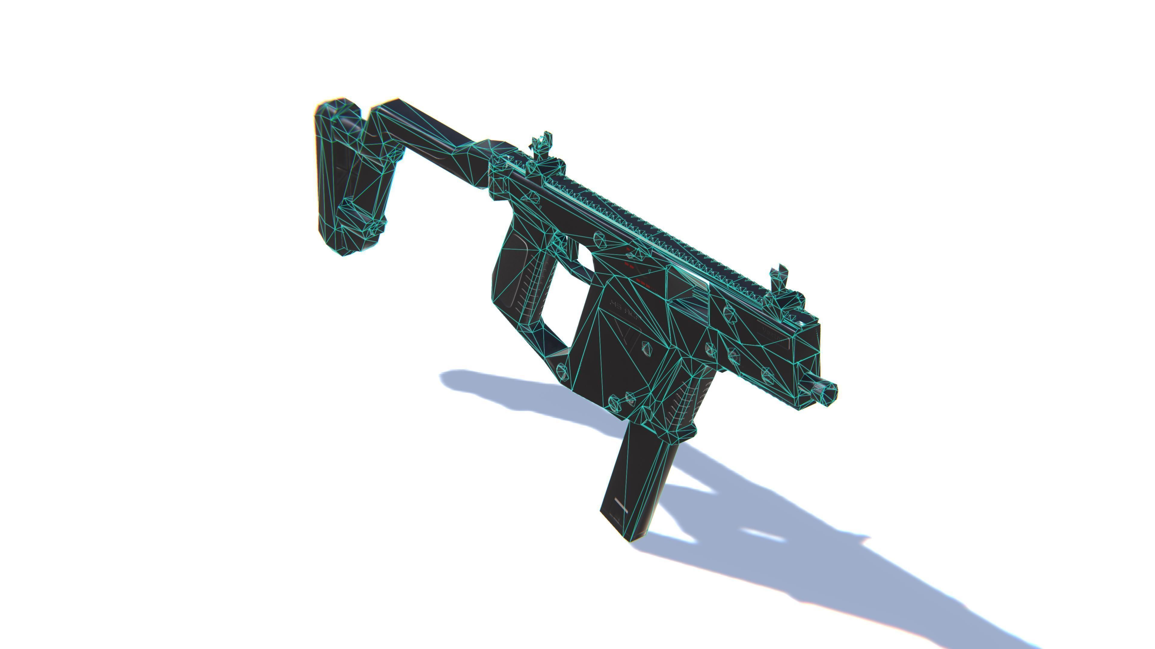 SMG Kriss Vector Low-poly 3D model_28
