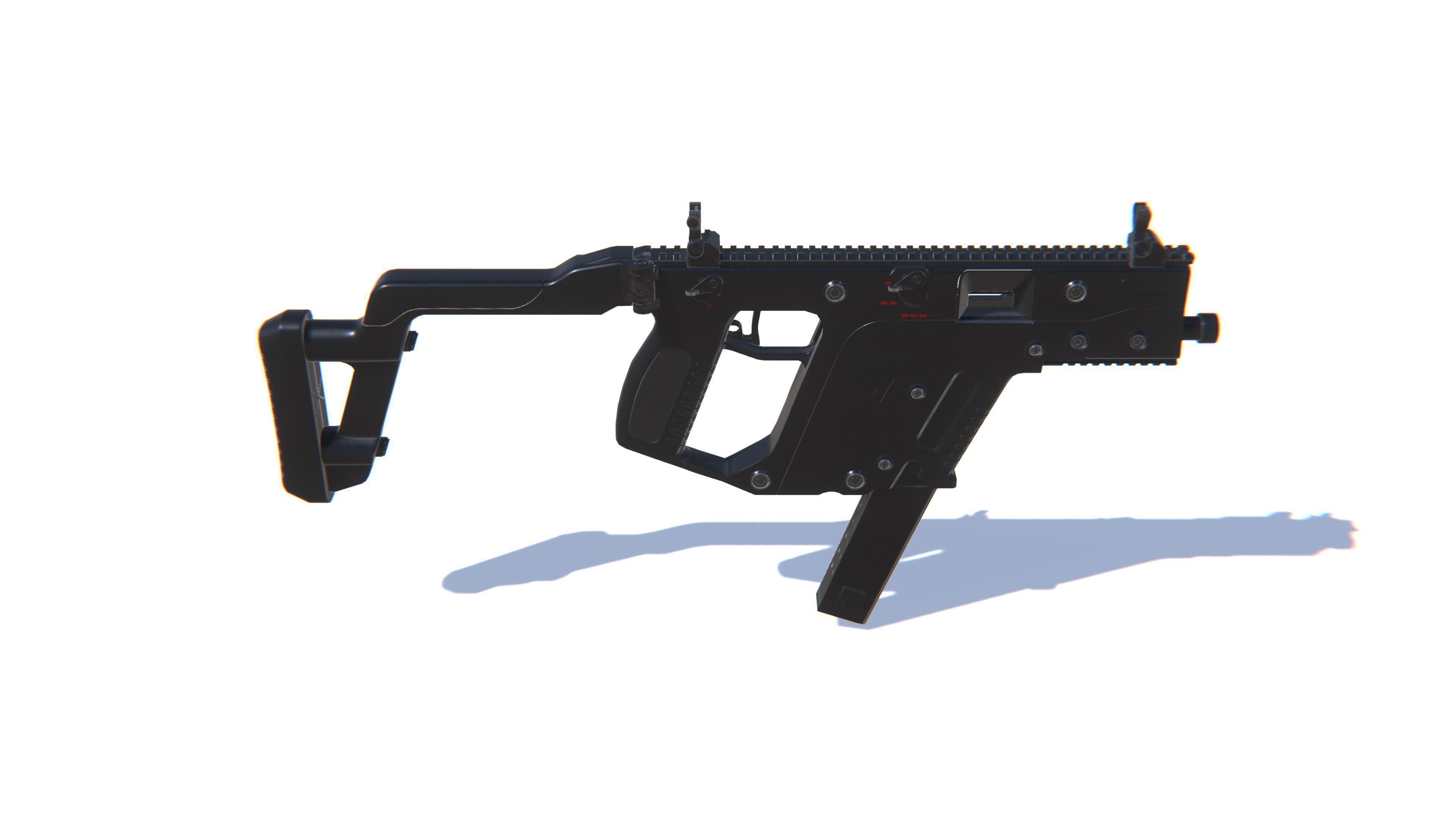 SMG Kriss Vector Low-poly 3D model_2