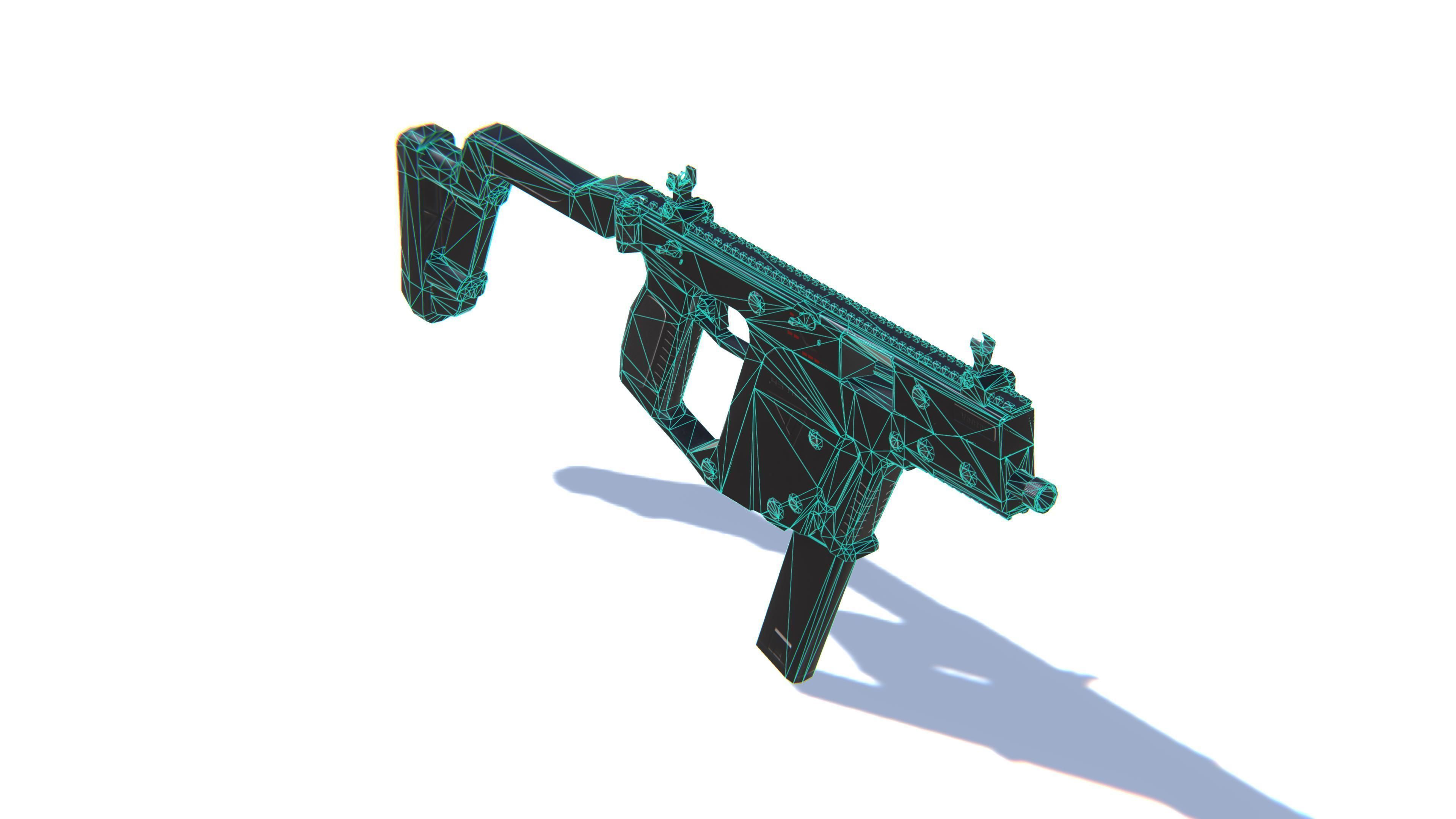 SMG Kriss Vector Low-poly 3D model_27