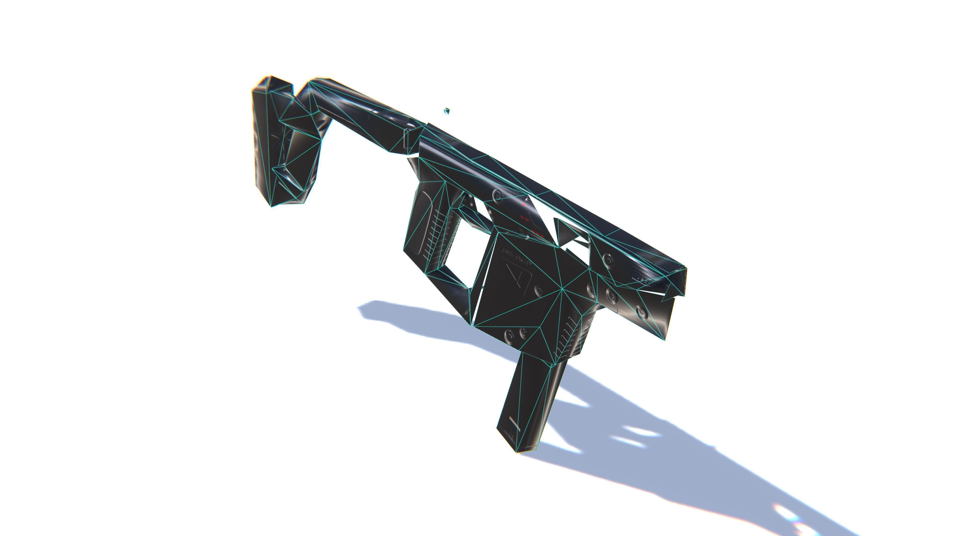 SMG Kriss Vector Low-poly 3D model_29