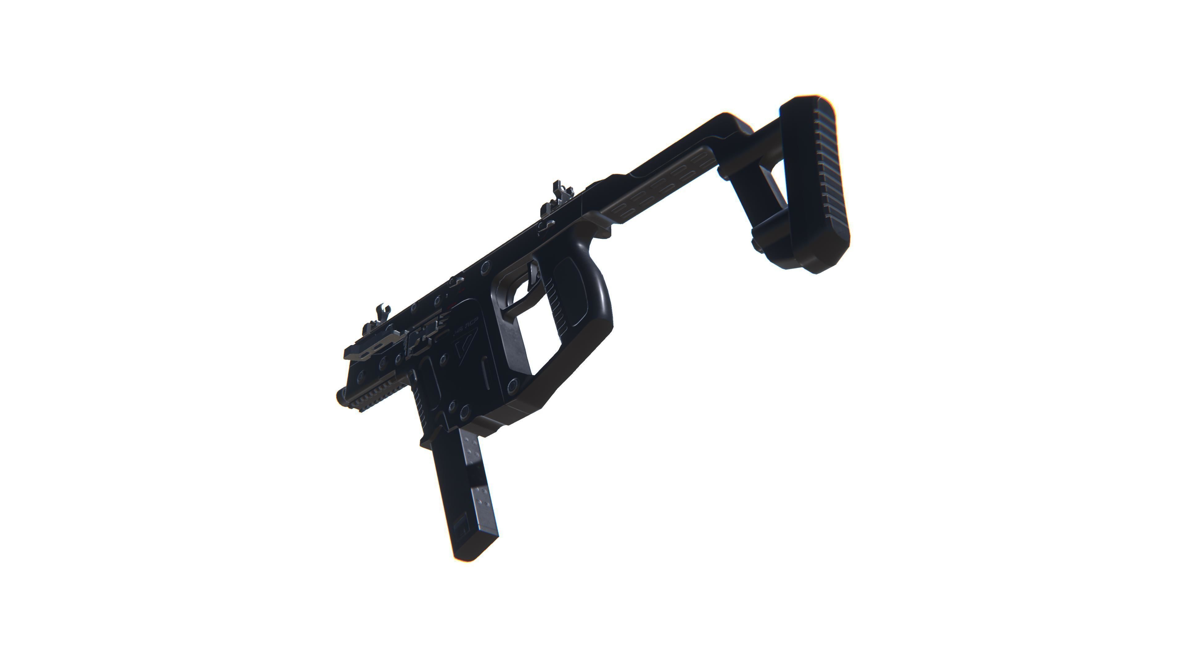 SMG Kriss Vector Low-poly 3D model_14