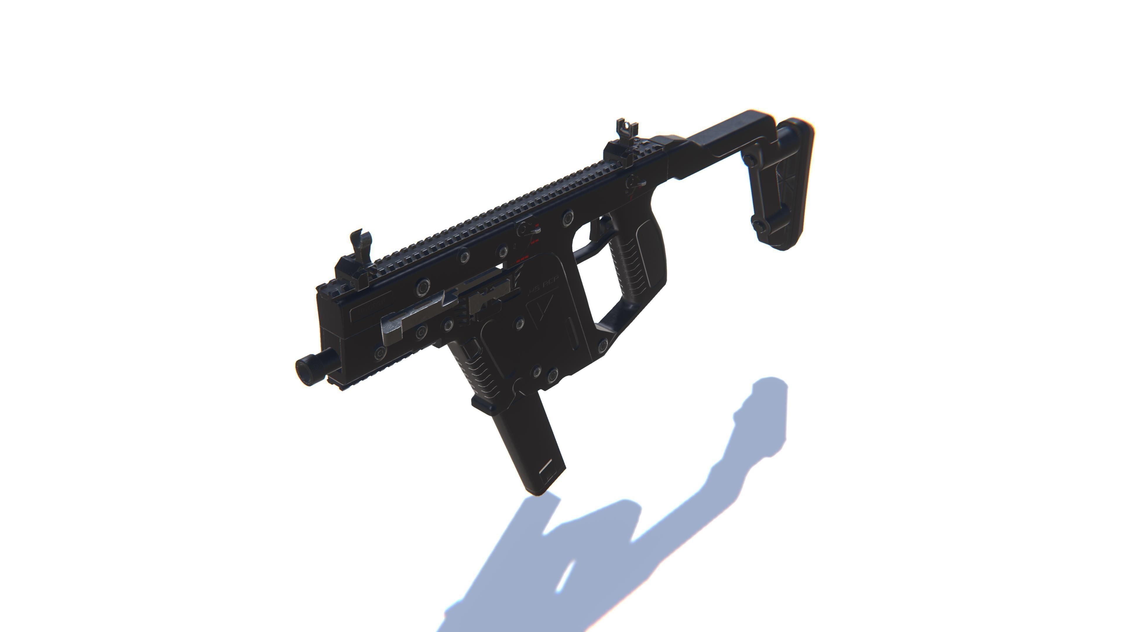 SMG Kriss Vector Low-poly 3D model_7
