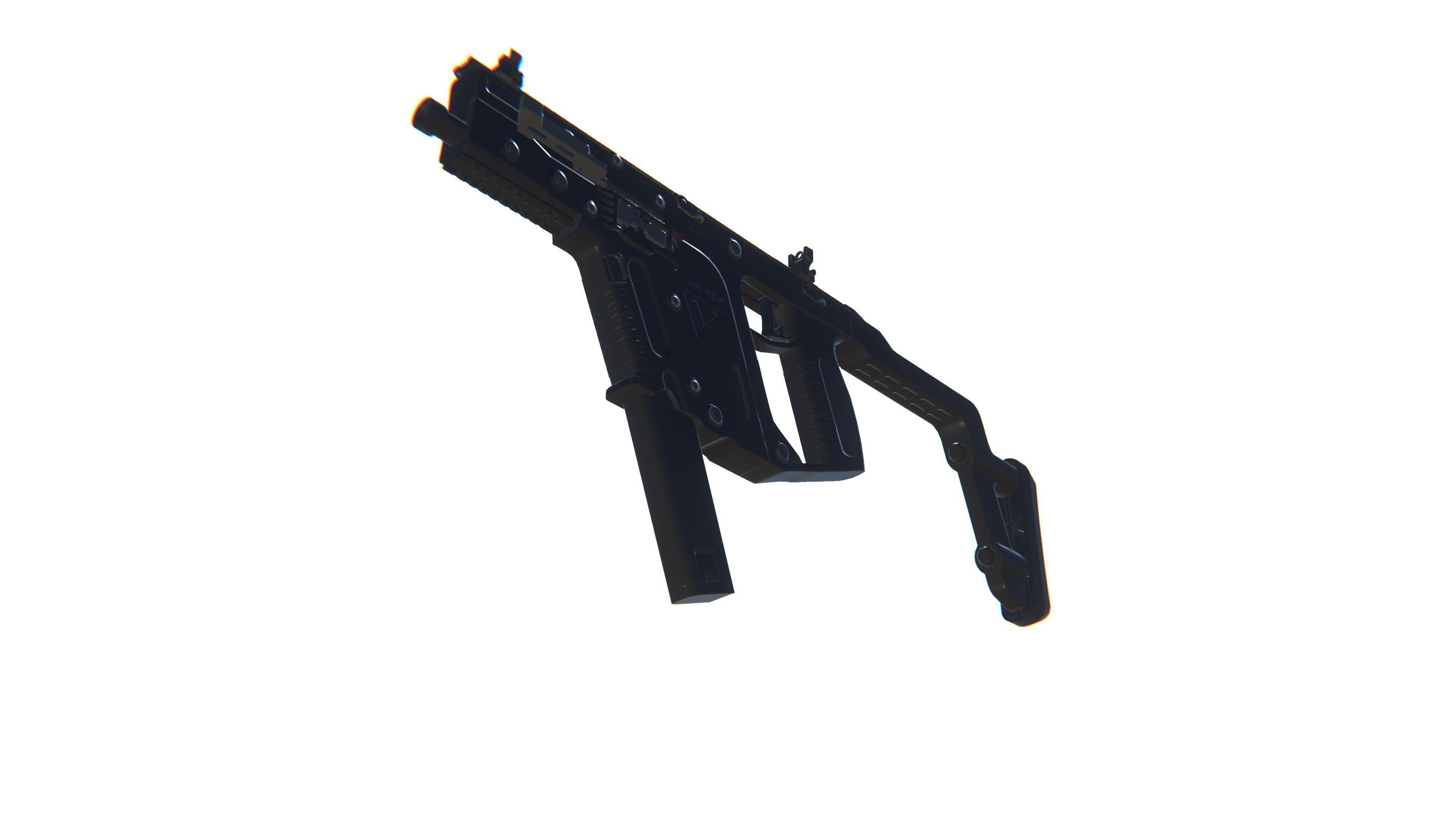 SMG Kriss Vector Low-poly 3D model_16