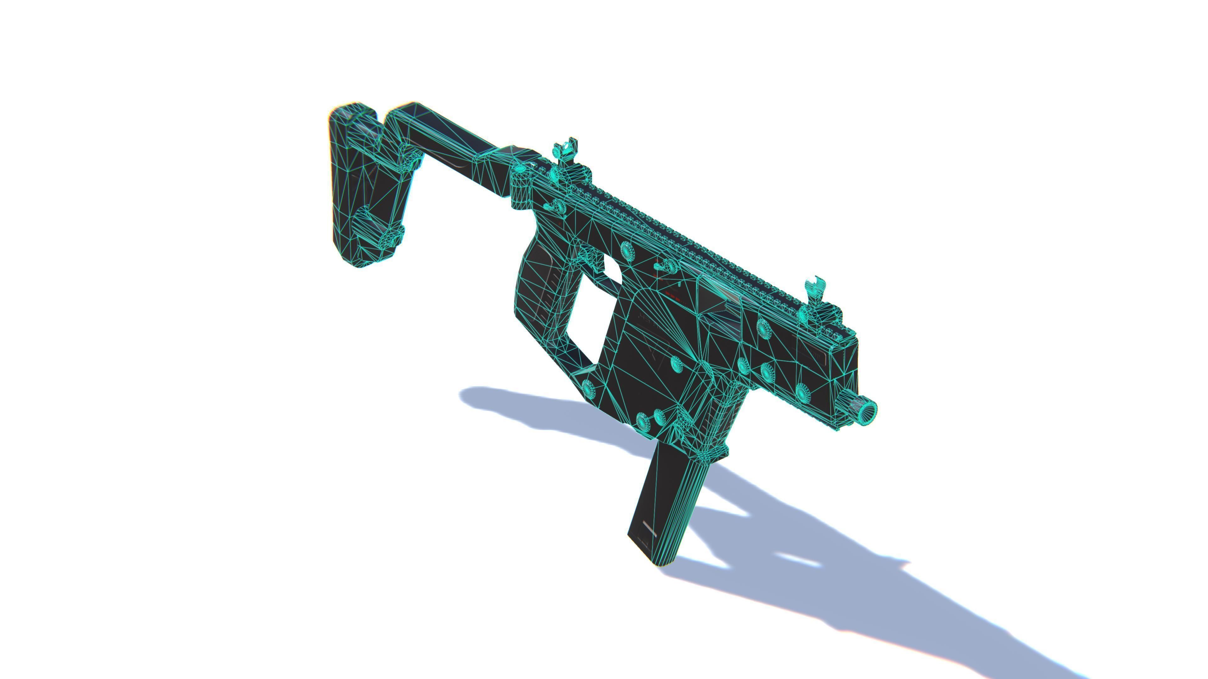 SMG Kriss Vector Low-poly 3D model_26