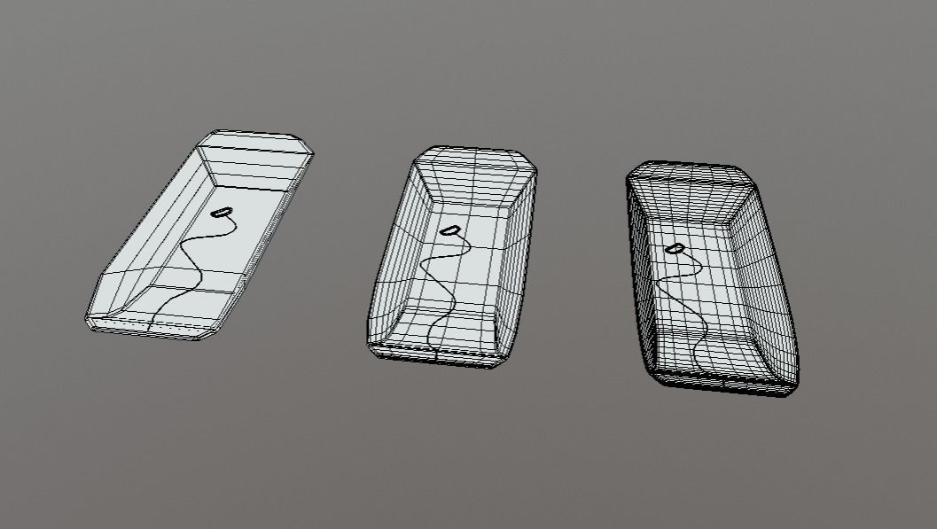 Game Ready Rectangular Sled Blue Winter Toy Low And High Poly Low-poly 3D model_4