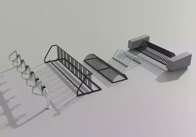 Bike Racks Collection - 5 Bicycle Racks