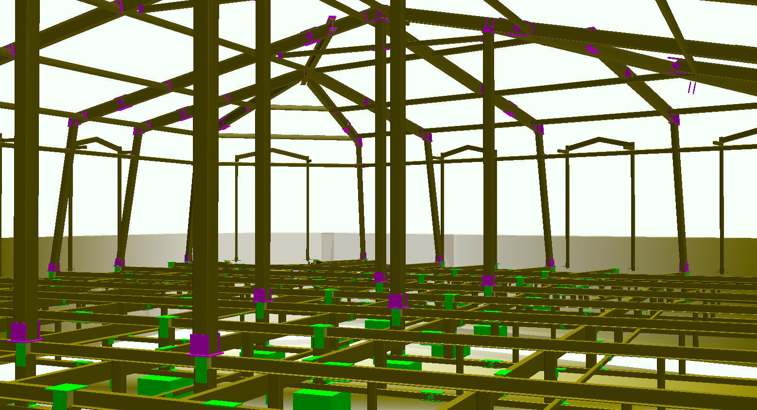 construction of the attic floor and roof 3D model_6