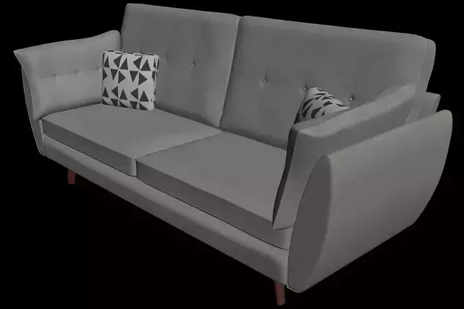 Sofa and pillows