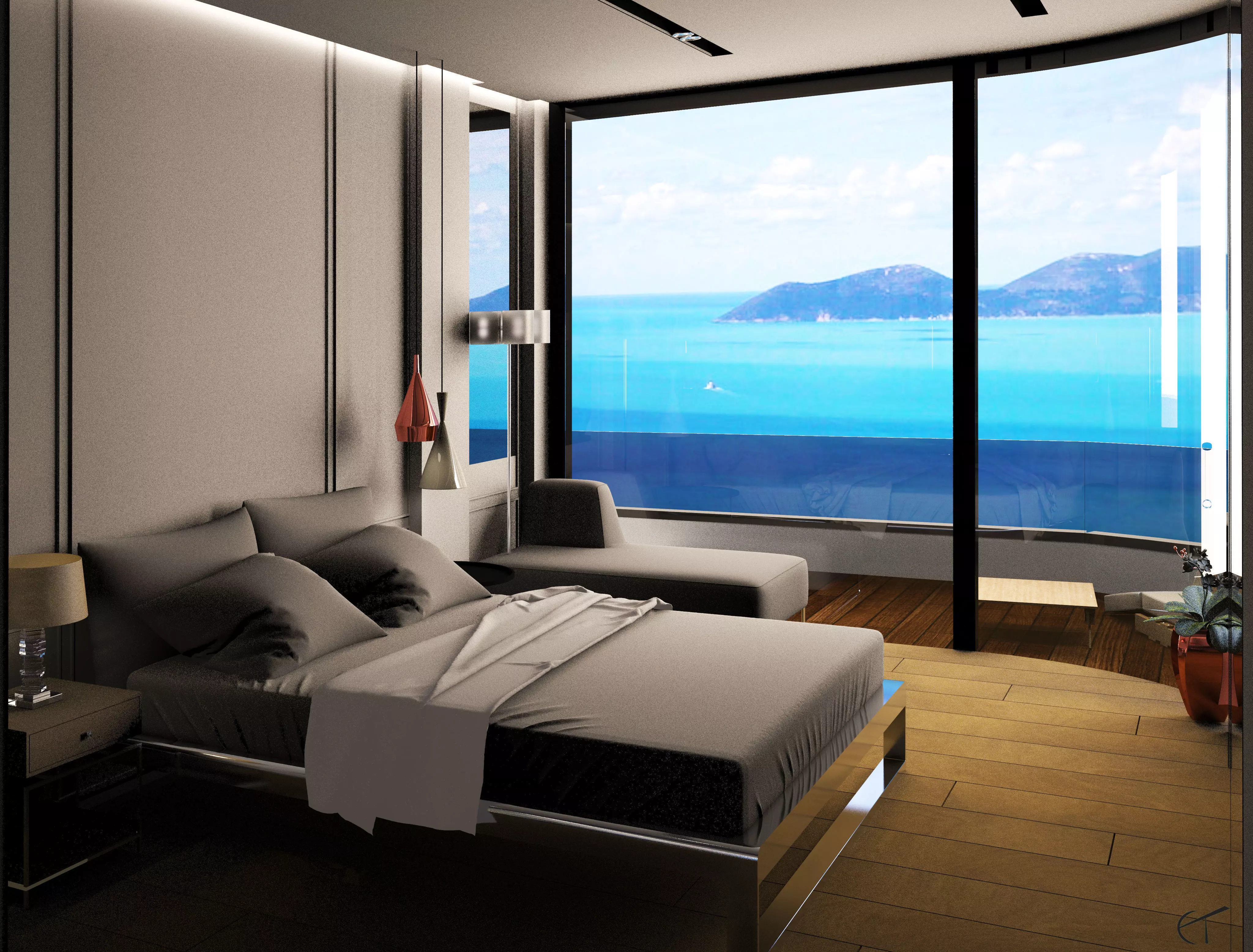 Hotel room 3D model_0