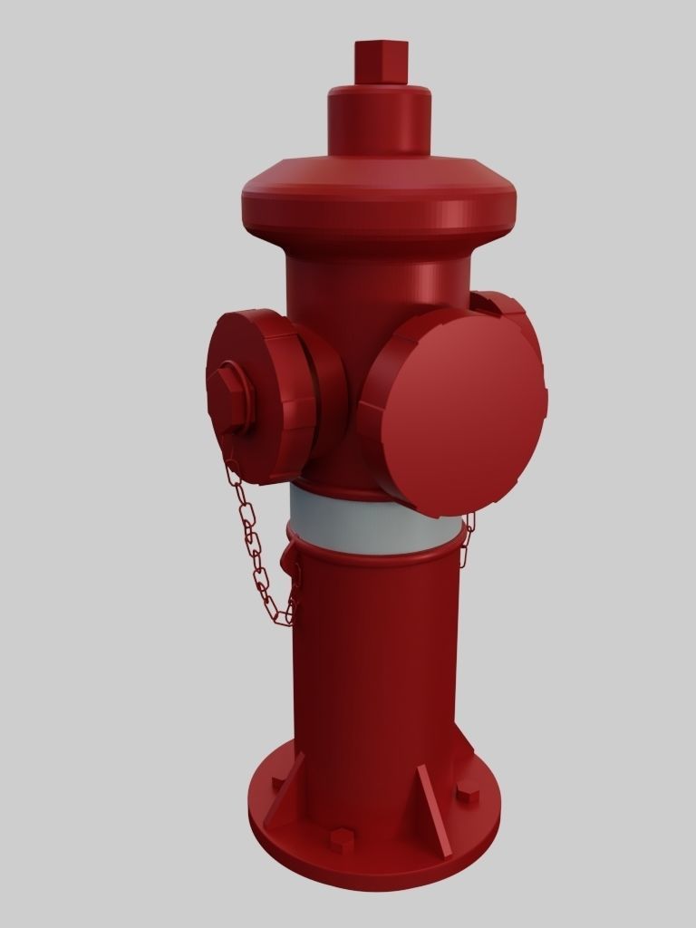 Fire Hydrant 4 - Safety and Emergency Equipment Low-poly 3D model_3