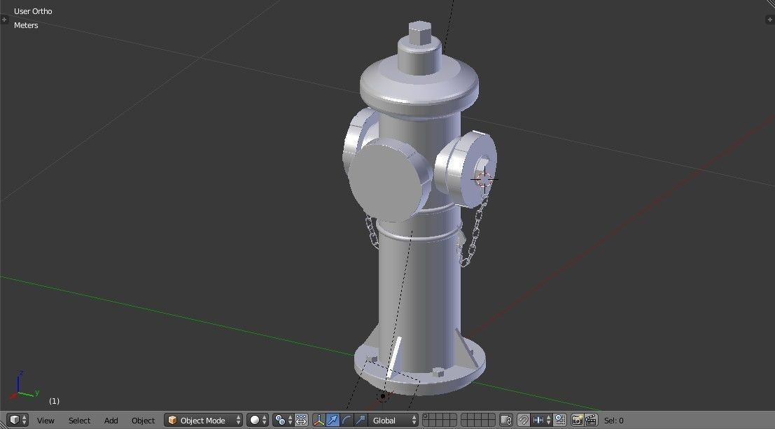 Fire Hydrant 4 - Safety and Emergency Equipment Low-poly 3D model_10