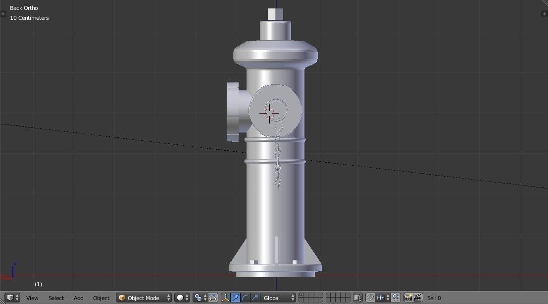Fire Hydrant 4 - Safety and Emergency Equipment Low-poly 3D model_8
