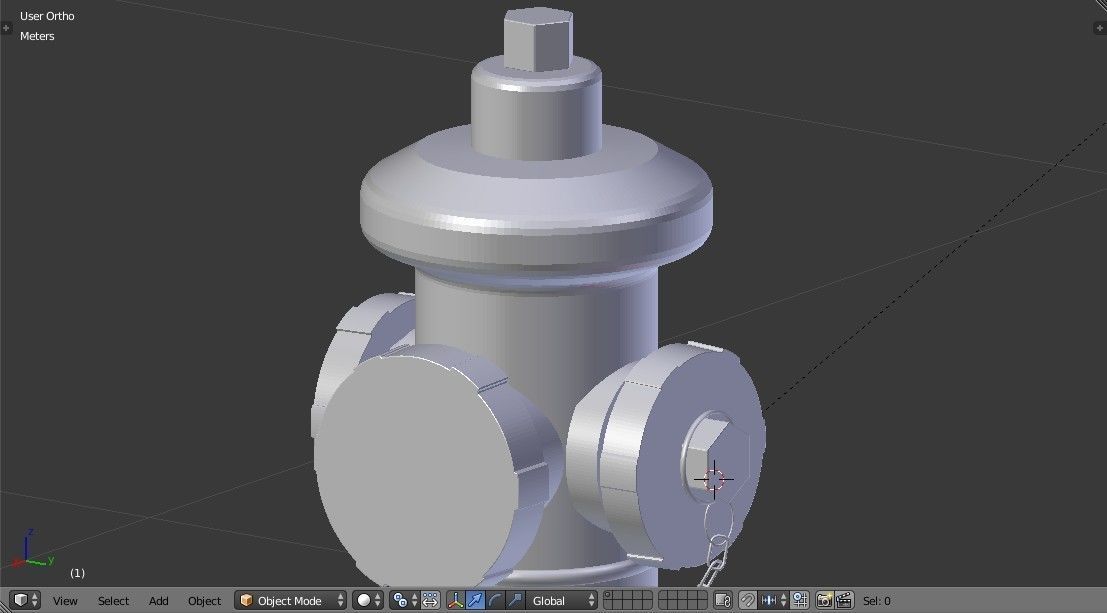 Fire Hydrant 4 - Safety and Emergency Equipment Low-poly 3D model_7