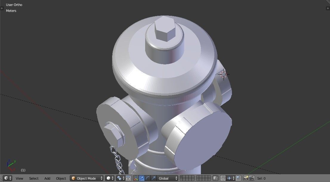 Fire Hydrant 4 - Safety and Emergency Equipment Low-poly 3D model_12