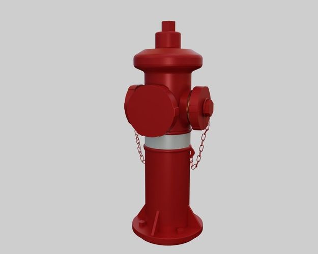 Fire Hydrant 4 - Safety and Emergency Equipment Low-poly 3D model