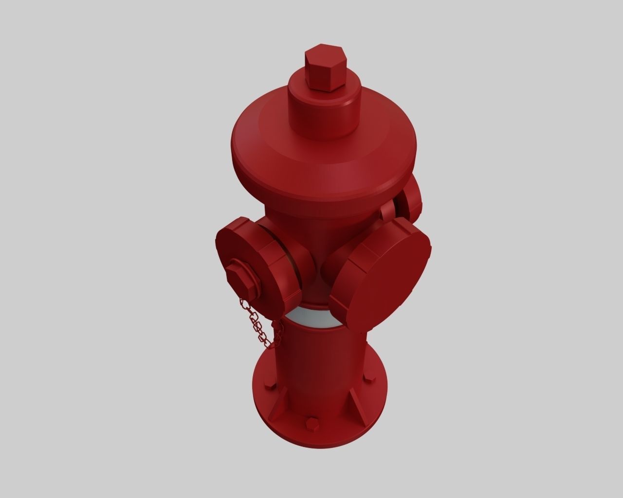 Fire Hydrant 4 - Safety and Emergency Equipment Low-poly 3D model_1