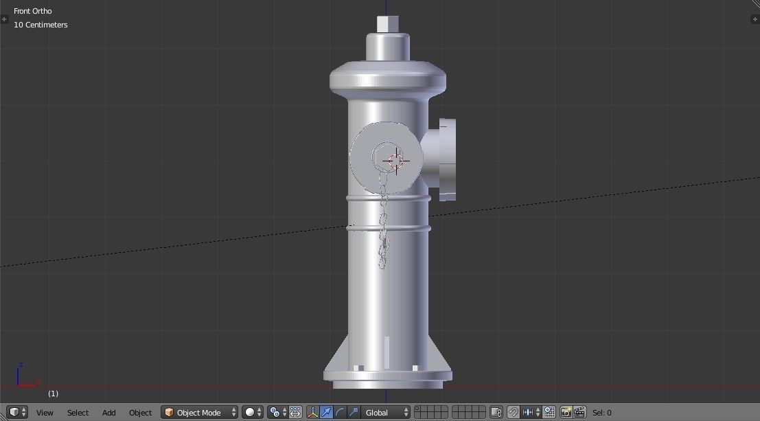 Fire Hydrant 4 - Safety and Emergency Equipment Low-poly 3D model_5