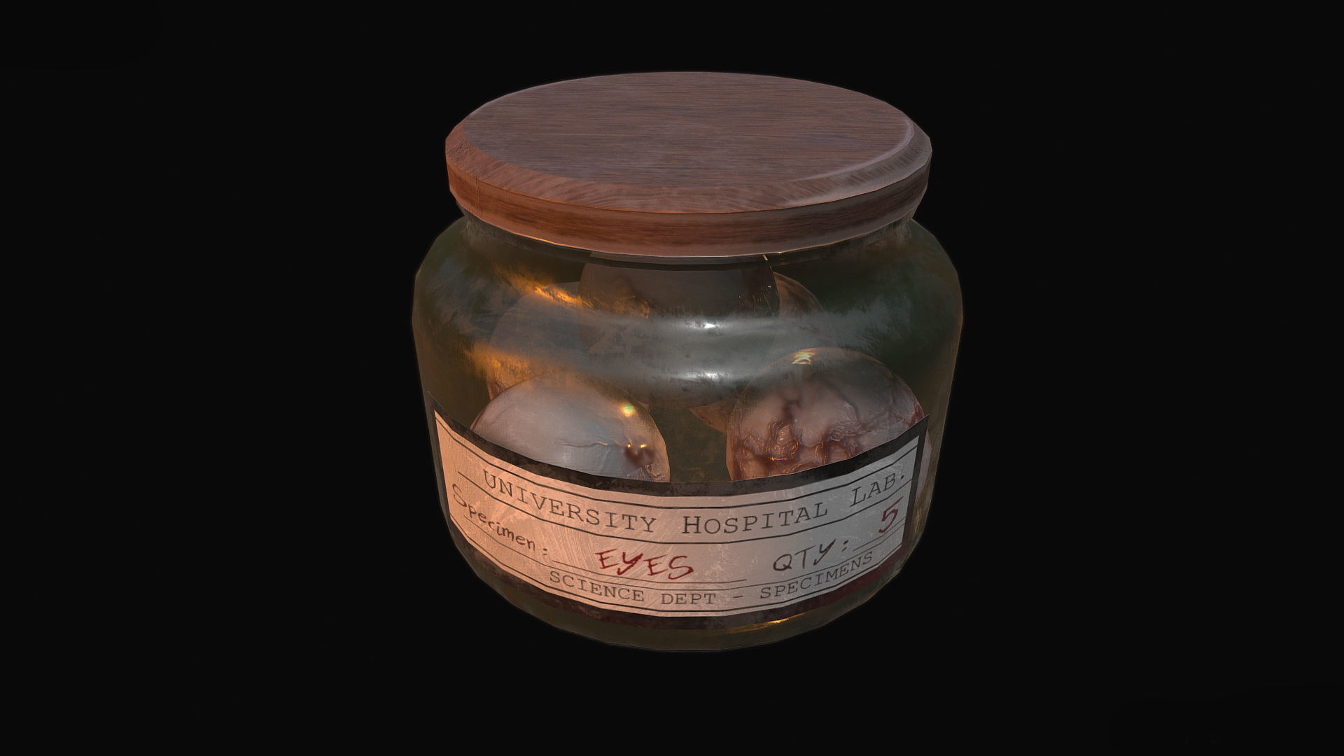 Specimen Jar Low-poly 3D model_7