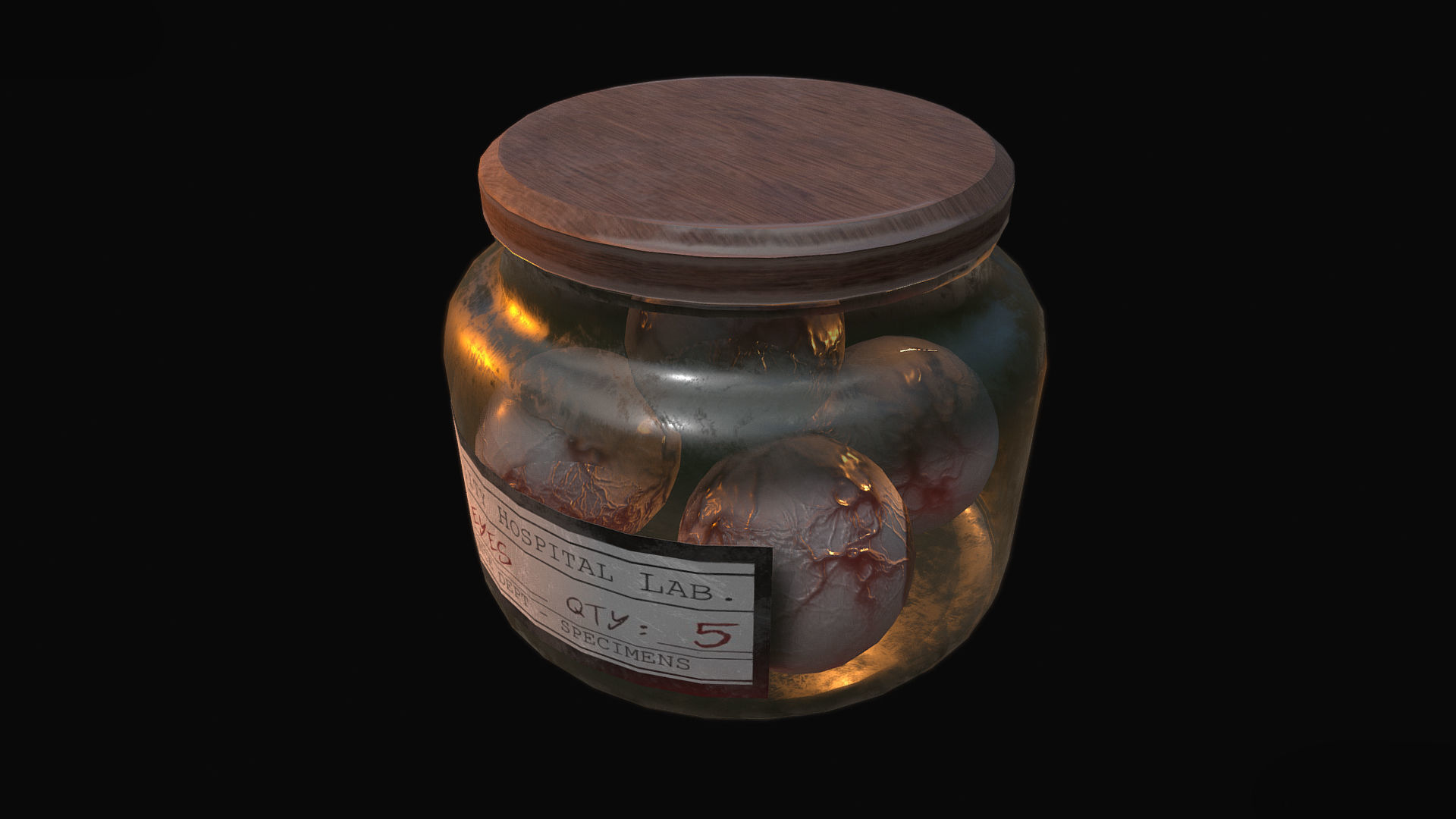 Specimen Jar Low-poly 3D model_1