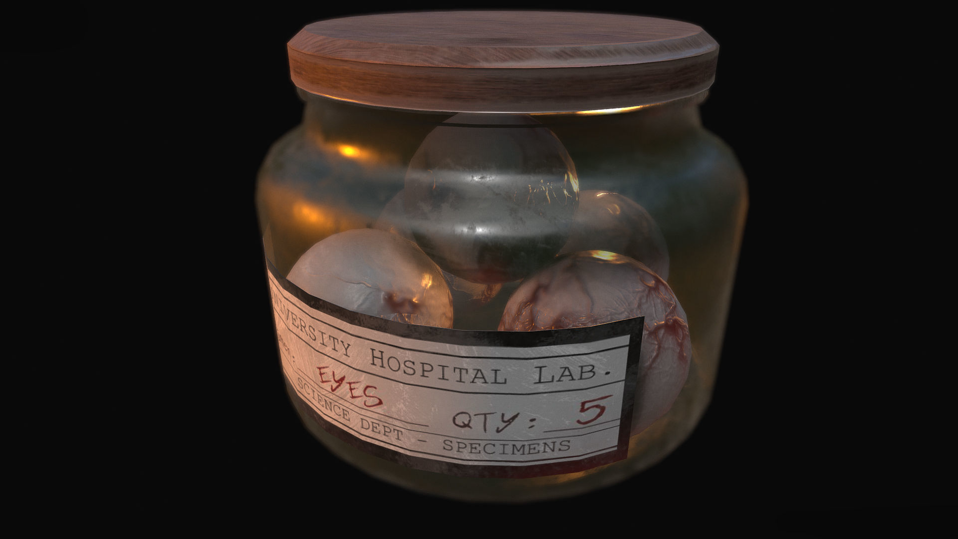 Specimen Jar Low-poly 3D model_5