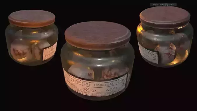 Specimen Jar Low-poly 3D model