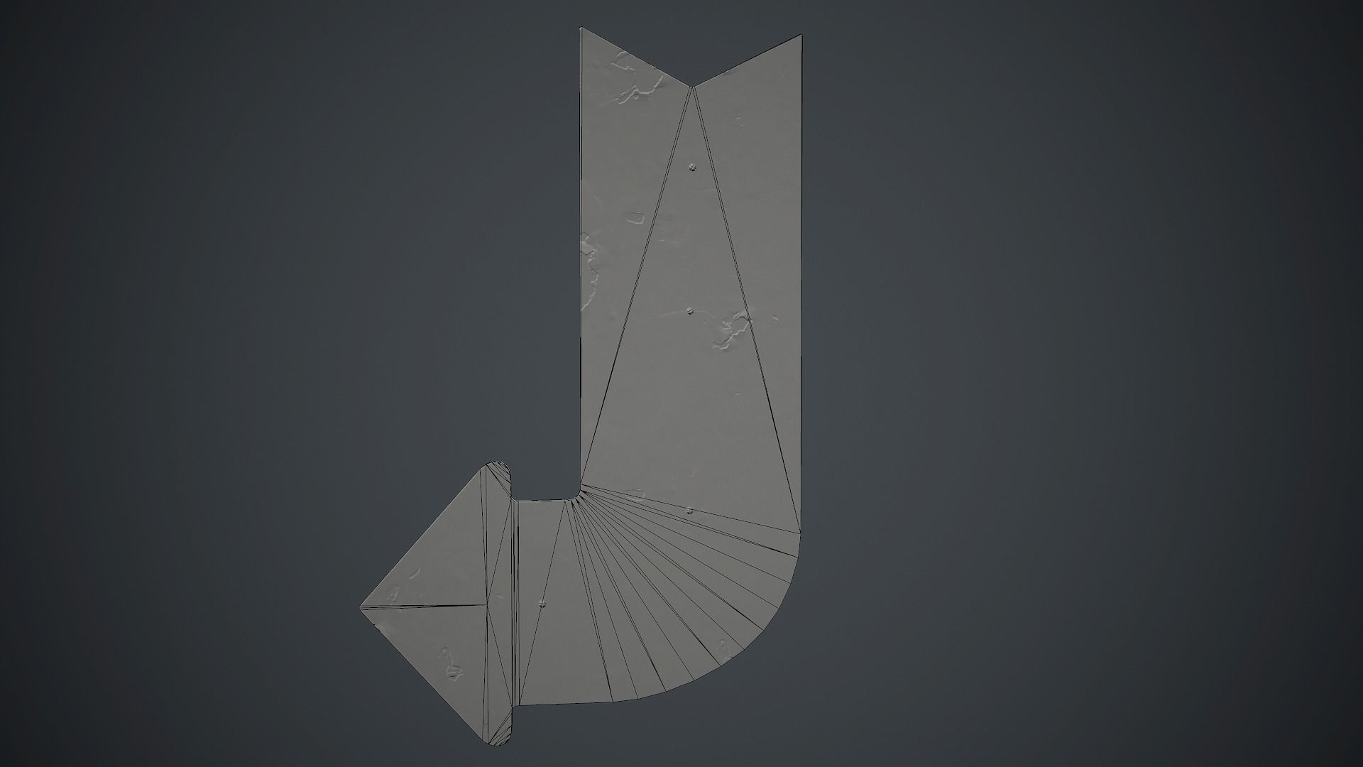 Retro Metal Exit Sign PBR Game Ready Low-poly 3D model_13