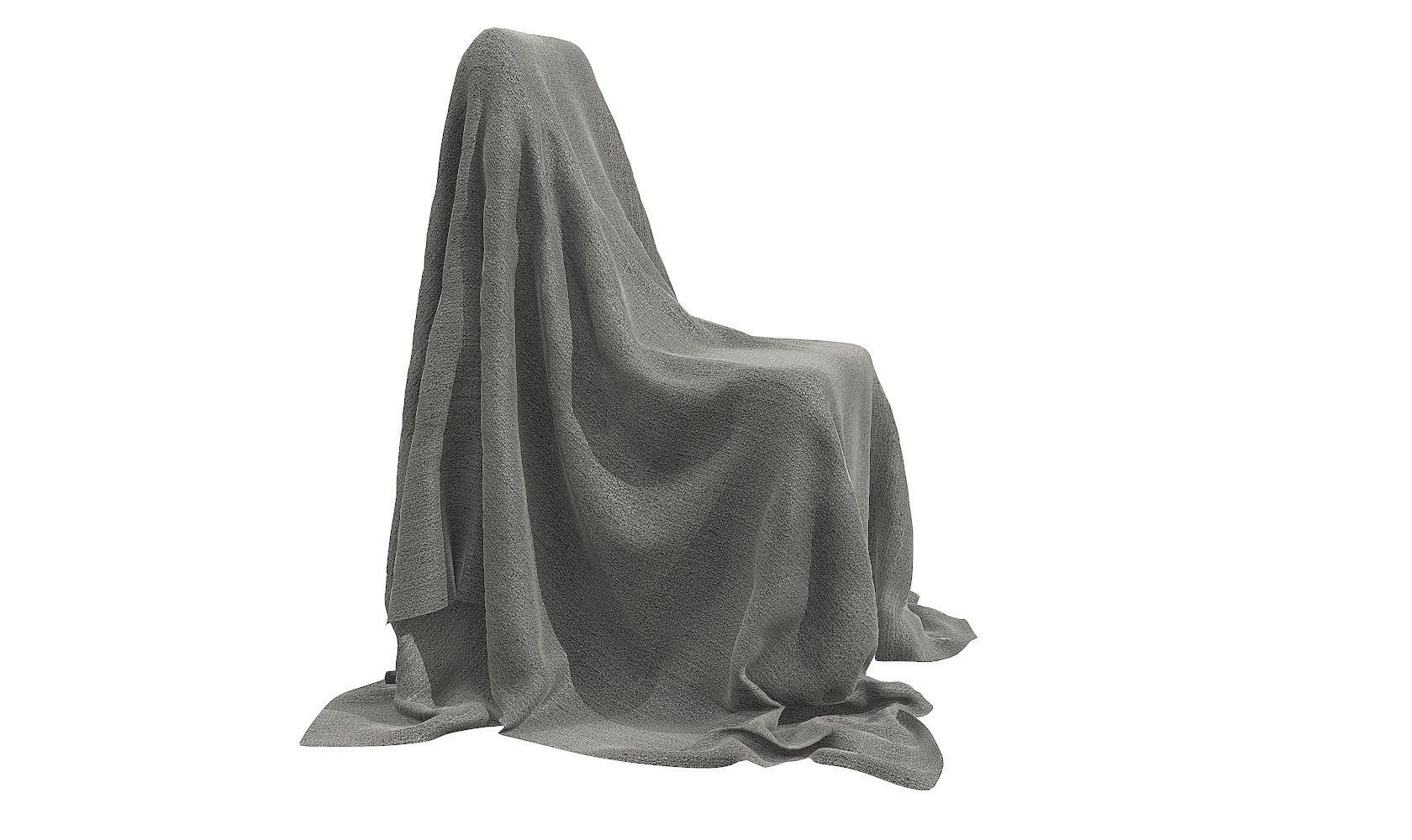 Fabric Cover V3 Low-poly 3D model_2