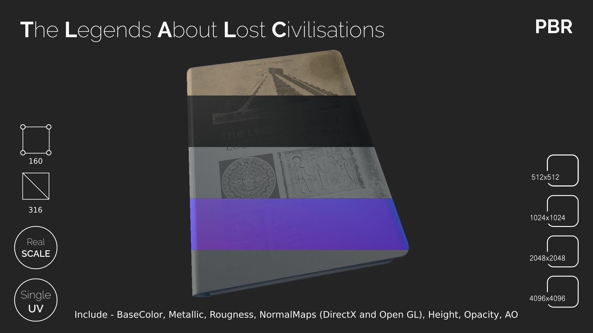 THE LEGENDS ABOUT LOST CIVILISATIONS Low-poly 3D model_2