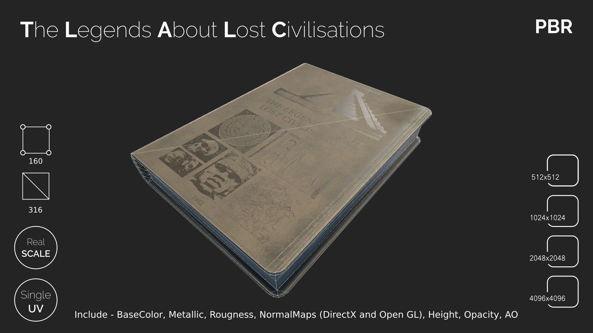 THE LEGENDS ABOUT LOST CIVILISATIONS Low-poly 3D model_7