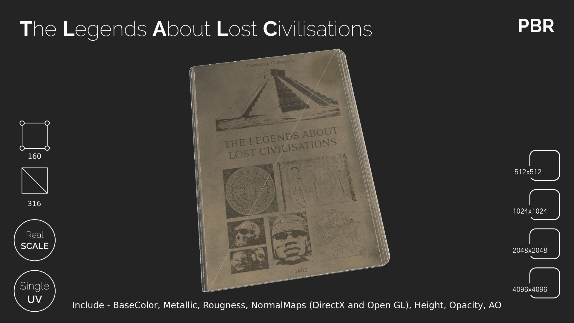 THE LEGENDS ABOUT LOST CIVILISATIONS Low-poly 3D model_3