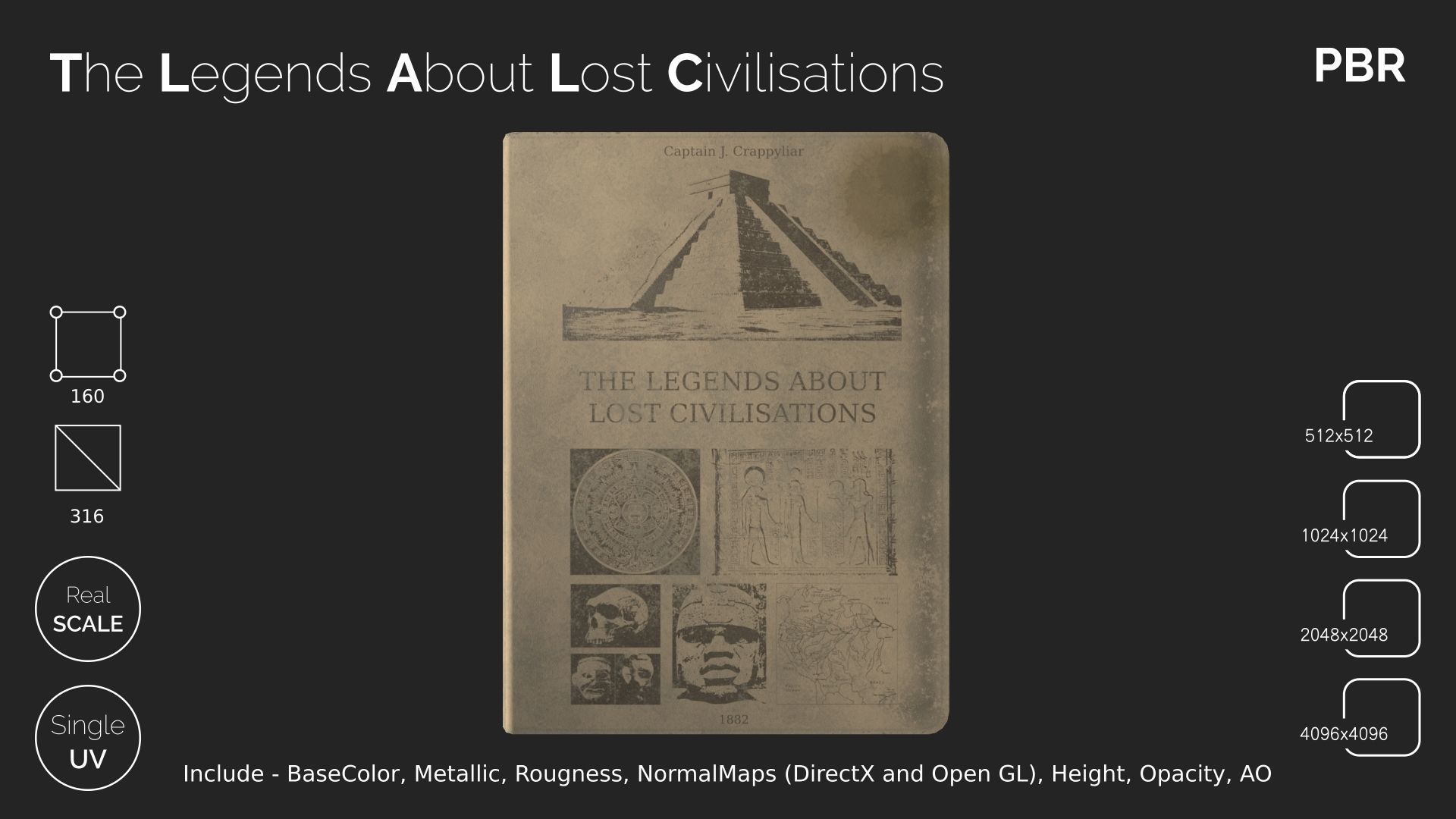 THE LEGENDS ABOUT LOST CIVILISATIONS Low-poly 3D model_12