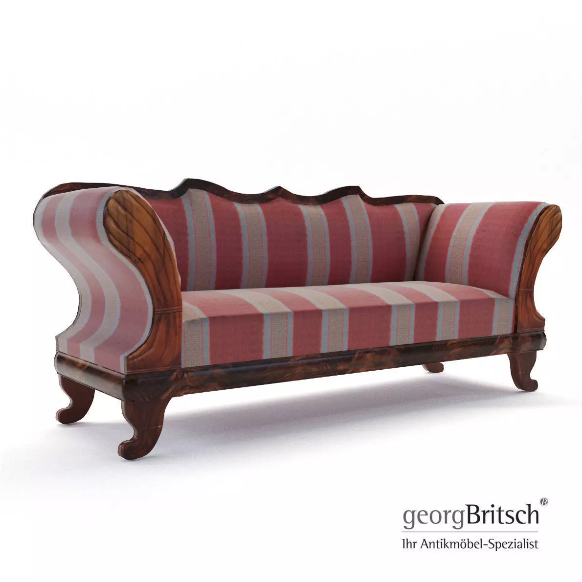 Biedermeier sofa - Austria 1840 - Georg Britsch 3D model