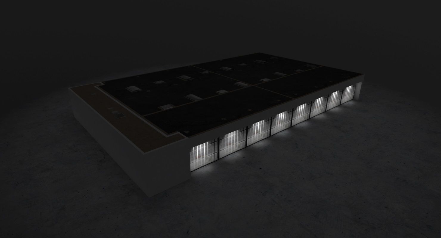 EDDB Technical Building 6 Low-poly 3D model_6