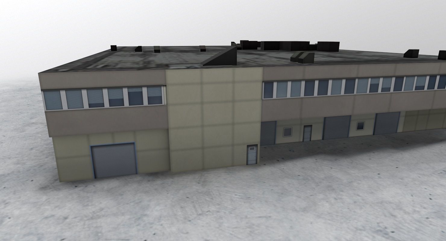 EDDF Building 2 Low-poly 3D model_3
